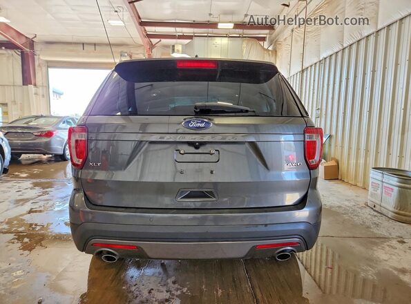 1FM5K8D8XHGE20541 2017 FORD EXPLORER Gray Widok z tyłu