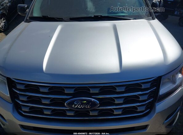 1FM5K8D8XHGE25402 2017 FORD EXPLORER Silver Rear view