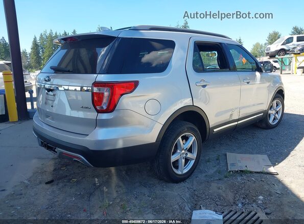 1FM5K8D8XHGE25402 2017 FORD EXPLORER Silver Rear right