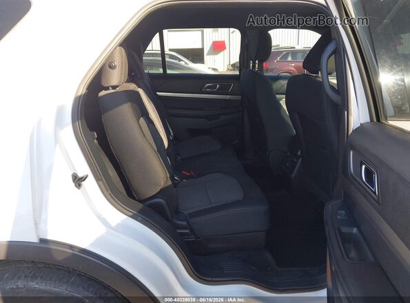 1FM5K8D8XJGC15548 2018 FORD EXPLORER White VIN კოდის სტიკერის ხედი