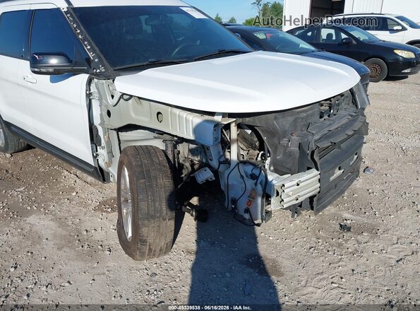 1FM5K8D8XJGC15548 2018 FORD EXPLORER White წინა ხედი