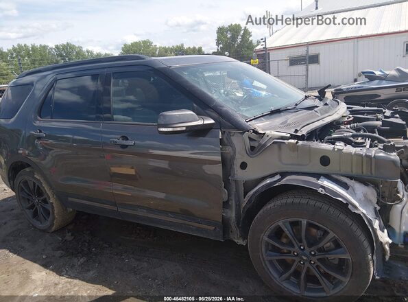 1FM5K8D8XJGC83803 2018 FORD EXPLORER Серый Панорамный вид салона 360°
