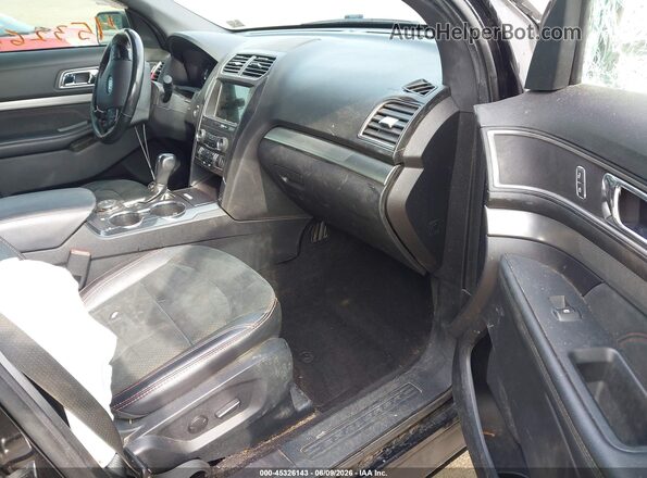 1FM5K8D8XKGA37769 2019 FORD EXPLORER Black წინა სალონის ხედი
