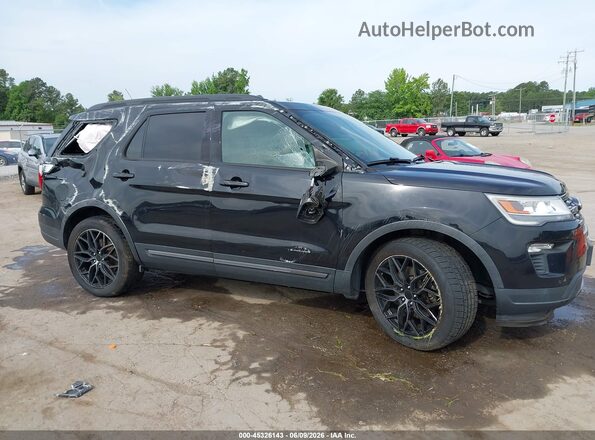 1FM5K8D8XKGA37769 2019 FORD EXPLORER Black წინა ხედი