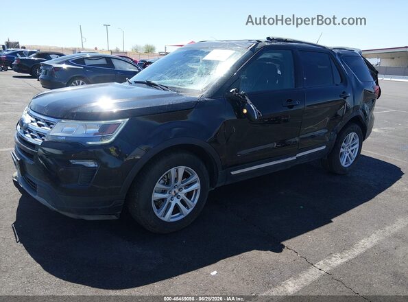 1FM5K8D8XKGA61845 2019 FORD EXPLORER Black Przód lewy