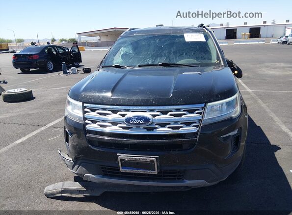 1FM5K8D8XKGA61845 2019 FORD EXPLORER Black Widok wnętrza z tyłu