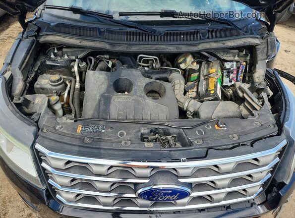 1FM5K8DH0GGC39916 2016 FORD EXPLORER Black Շարժիչի բաժամունքի տեսք