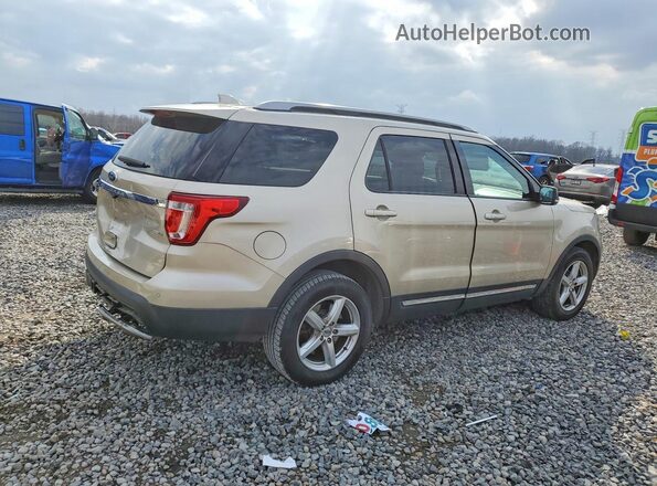 1FM5K8DH0HGC09347 2017 FORD EXPLORER Tan უკანა მარჯვენა