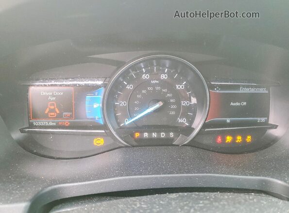 1FM5K8DH0HGC09347 2017 FORD EXPLORER Tan ხელსაწყოთა პანელის ხედი