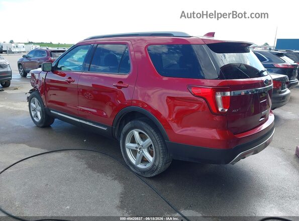 1FM5K8DH1HGC05355 2017 FORD EXPLORER Red Задня ліва чверть