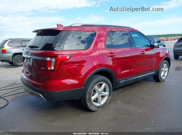 1FM5K8DH1HGC05355 2017 FORD EXPLORER Red Задня права чверть