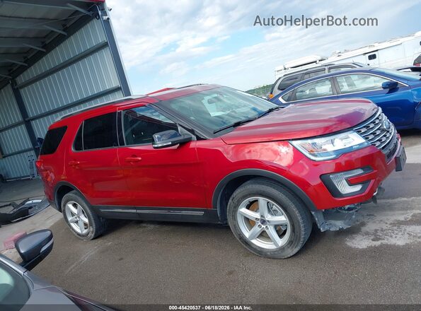 1FM5K8DH1HGC05355 2017 FORD EXPLORER Red Панорамний вид салону 360°