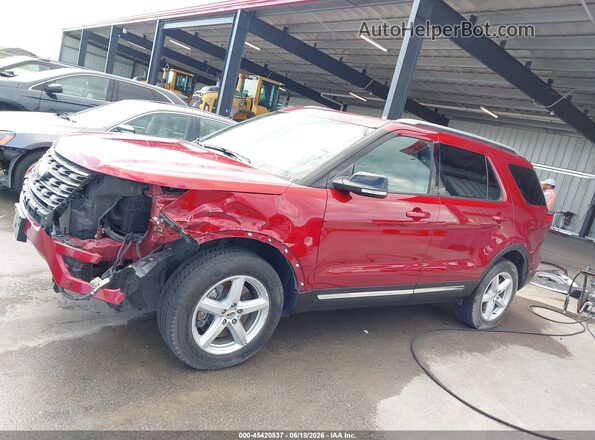 1FM5K8DH1HGC05355 2017 FORD EXPLORER Red 