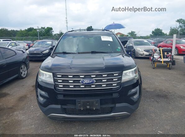 1FM5K8DH1HGD96548 2017 FORD EXPLORER Black Vista del cuadro de instrumentos