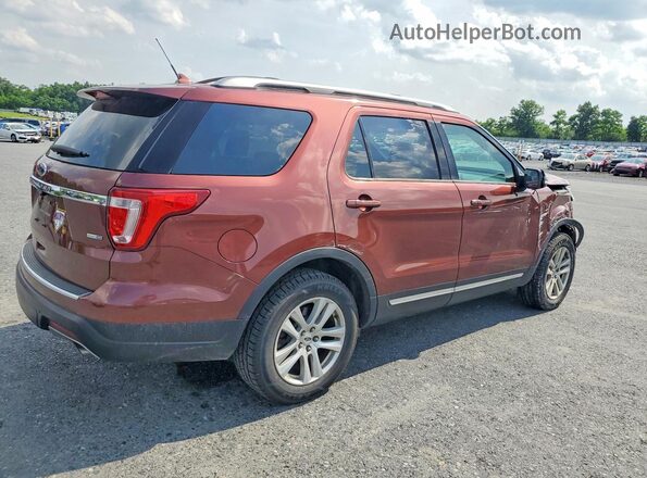 1FM5K8DH1JGA01872 2018 FORD EXPLORER Red 
