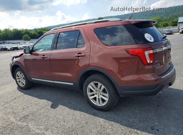 1FM5K8DH1JGA01872 2018 FORD EXPLORER Red 