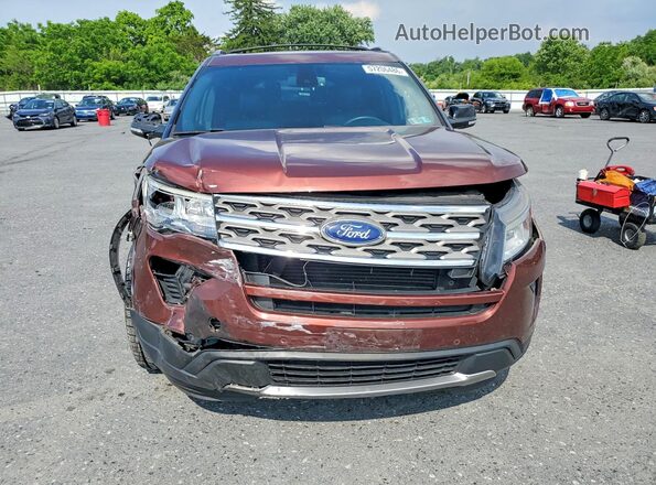 1FM5K8DH1JGA01872 2018 FORD EXPLORER Red 
