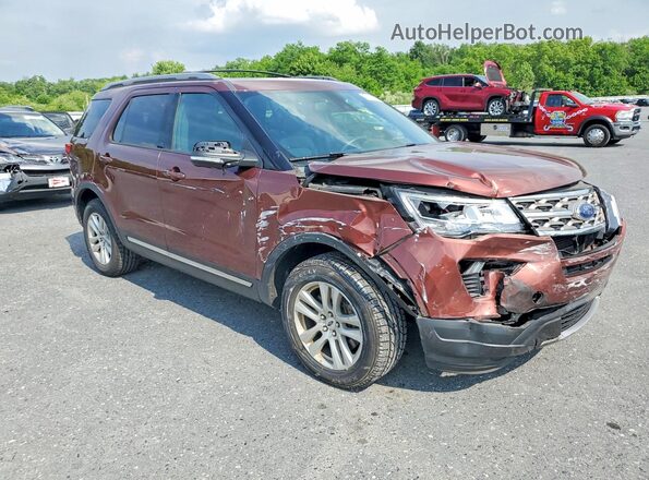 1FM5K8DH1JGA01872 2018 FORD EXPLORER Red 
