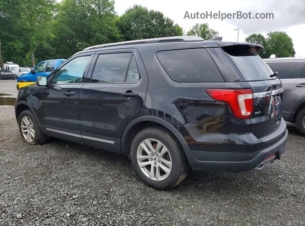 1FM5K8DH1JGC21514 2018 FORD EXPLORER Черный Задняя левая четверть