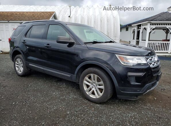 1FM5K8DH1JGC21514 2018 FORD EXPLORER Черный Передняя правая четверть