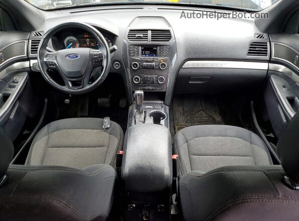 1FM5K8DH1JGC21514 2018 FORD EXPLORER Черный Вид панели приборов