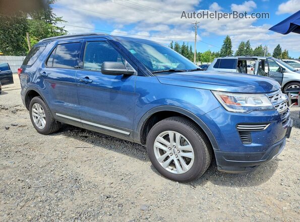 1FM5K8DH1JGC33873 2018 FORD EXPLORER Blue Front right