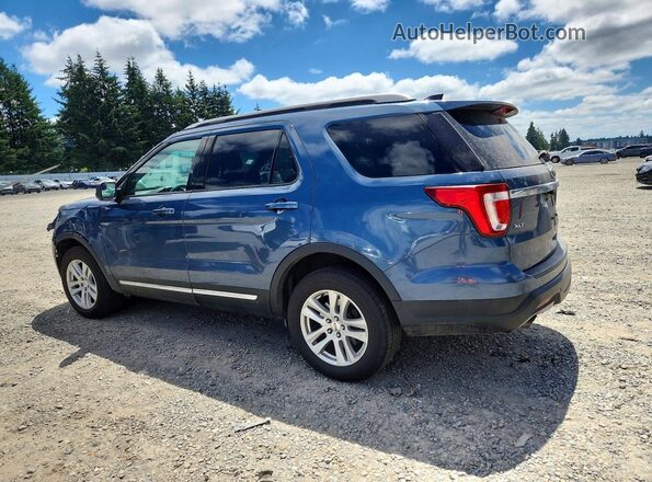 1FM5K8DH1JGC33873 2018 FORD EXPLORER Blue Rear left