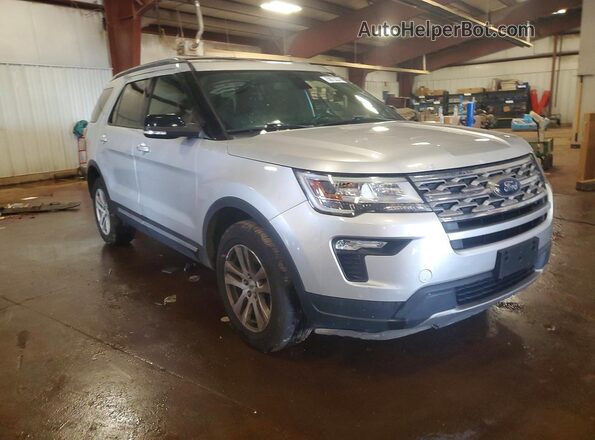 1FM5K8DH2JGA85118 2018 FORD EXPLORER Silver Front right