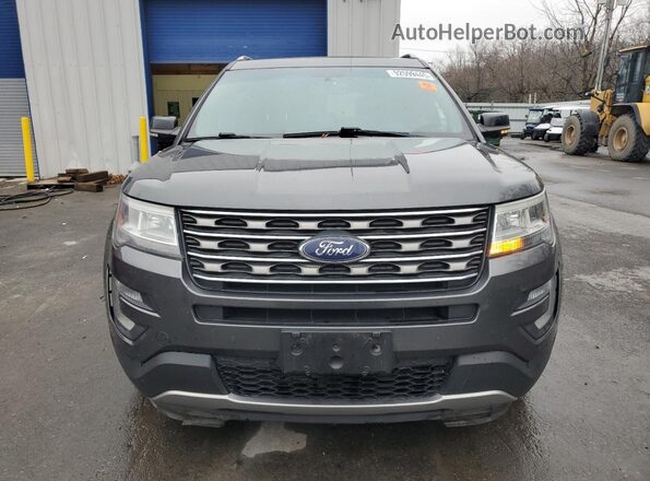 1FM5K8DH3GGC38243 2016 FORD EXPLORER Gray წინა ხედი