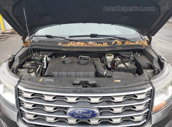 1FM5K8DH3GGC38243 2016 FORD EXPLORER Gray ძრავის განყოფილების ხედი