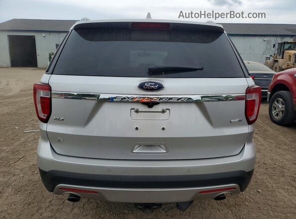 1FM5K8DH3HGA68323 2017 FORD EXPLORER Silver Rear view