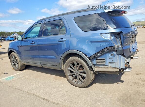 1FM5K8DH3JGC46866 2018 FORD EXPLORER Синий Задняя левая четверть