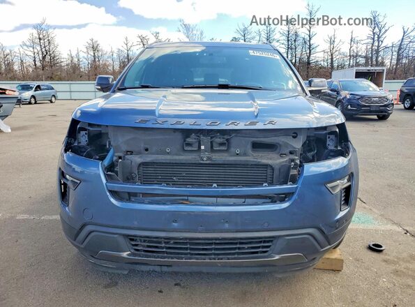 1FM5K8DH3JGC46866 2018 FORD EXPLORER Синий Вид спереди
