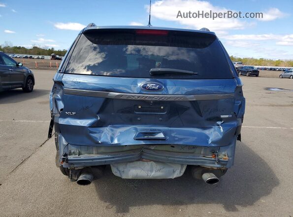 1FM5K8DH3JGC46866 2018 FORD EXPLORER Синий Вид сзади