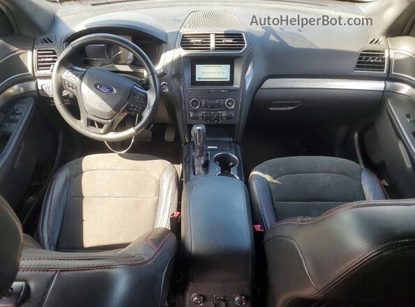 1FM5K8DH3JGC46866 2018 FORD EXPLORER Синий Вид панели приборов