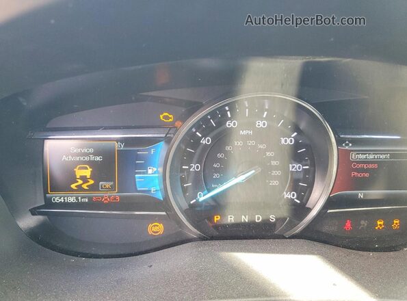 1FM5K8DH3JGC46866 2018 FORD EXPLORER Синий Вид щитка приборов