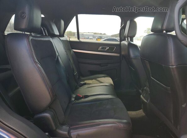 1FM5K8DH3JGC46866 2018 FORD EXPLORER Синий Вид задней части салона