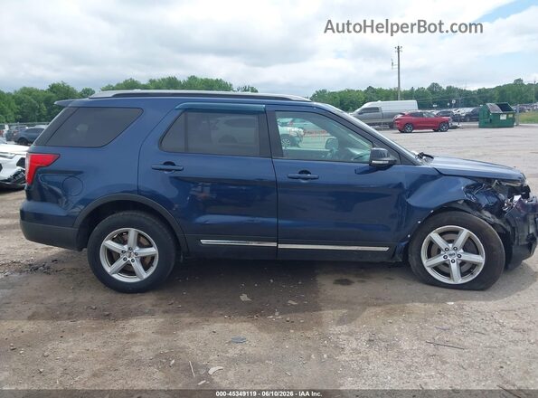 1FM5K8DH4GGC38221 2016 FORD EXPLORER Blue უკანა სალონის ხედი