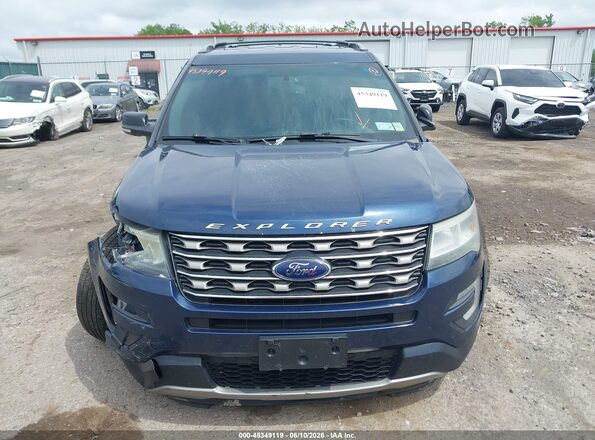 1FM5K8DH4GGC38221 2016 FORD EXPLORER Blue ხელსაწყოთა პანელის ხედი