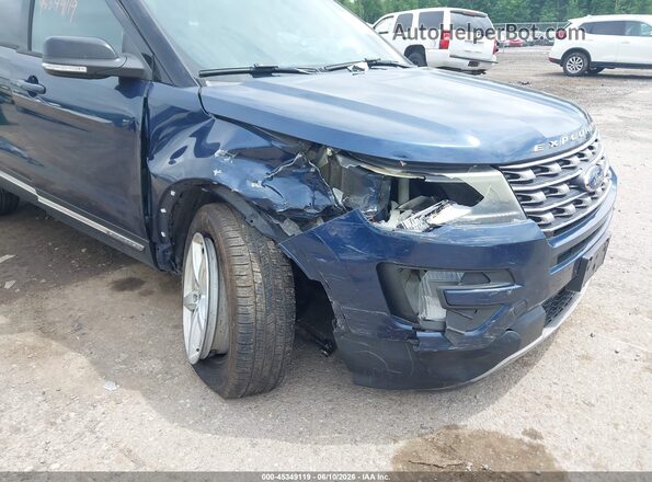 1FM5K8DH4GGC38221 2016 FORD EXPLORER Blue წინა ხედი