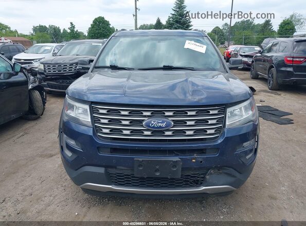 1FM5K8DH4HGD73801 2017 FORD EXPLORER Blue Սարքավորումների վահանակի տեսք