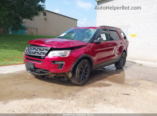 1FM5K8DH4KGA71609 2019 FORD EXPLORER Red Vista tres cuartos delantera izquierda