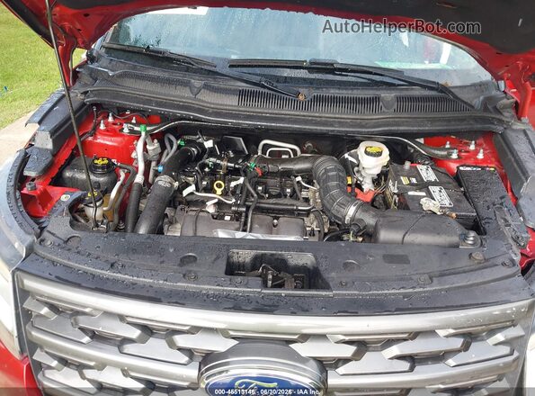1FM5K8DH4KGA71609 2019 FORD EXPLORER Red Vista trasera