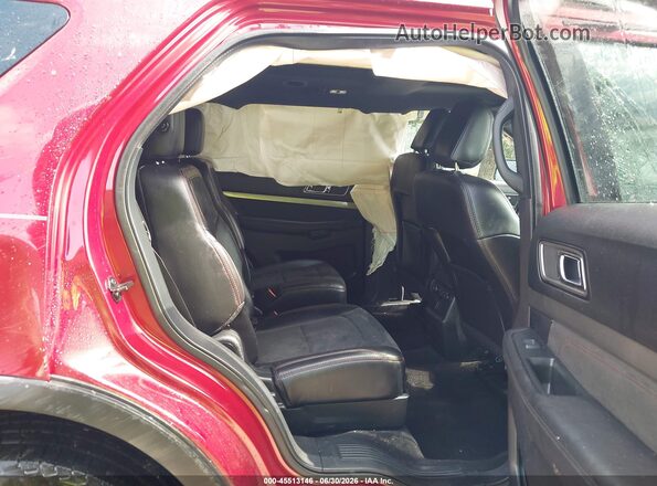 1FM5K8DH4KGA71609 2019 FORD EXPLORER Red Vista de la etiqueta del VIN