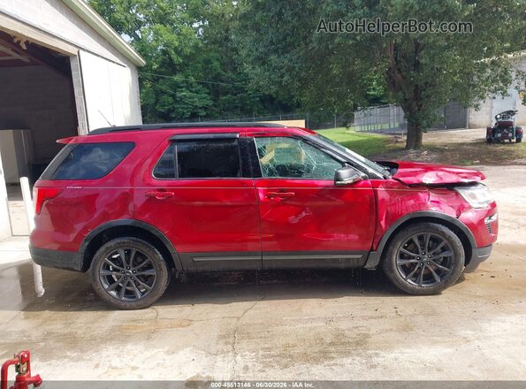 1FM5K8DH4KGA71609 2019 FORD EXPLORER Red Vista interior trasera