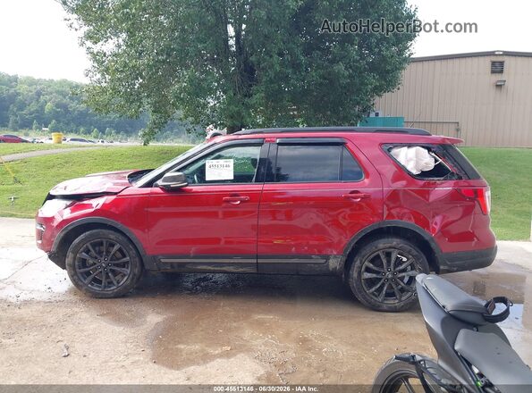 1FM5K8DH4KGA71609 2019 FORD EXPLORER Red Vista interior de 360 grados