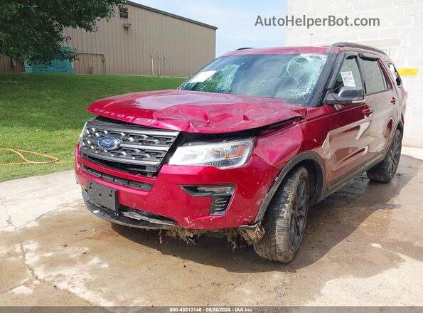 1FM5K8DH4KGA71609 2019 FORD EXPLORER Red Vista frontal
