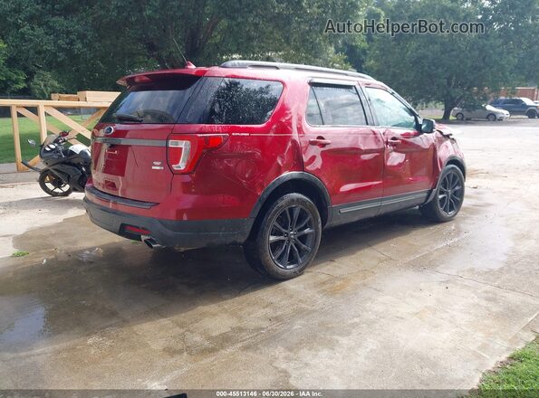 1FM5K8DH4KGA71609 2019 FORD EXPLORER Red Trasero derecho