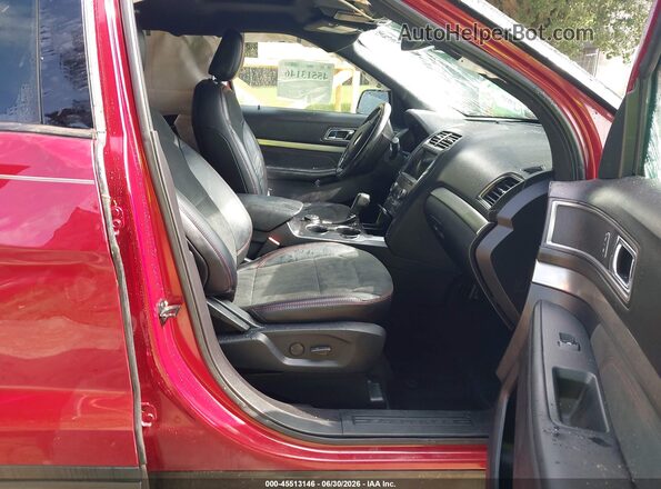 1FM5K8DH4KGA71609 2019 FORD EXPLORER Red Vista interior delantera