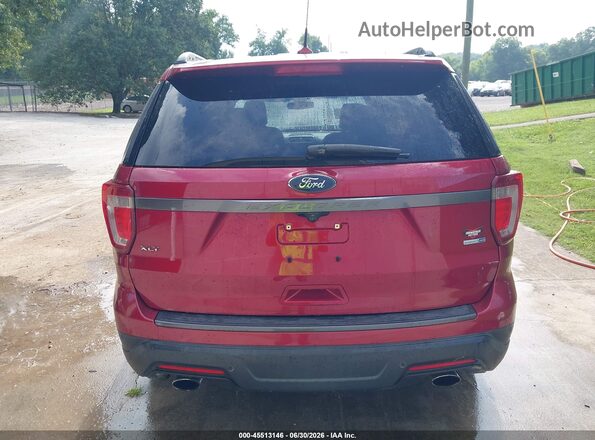 1FM5K8DH4KGA71609 2019 FORD EXPLORER Red 